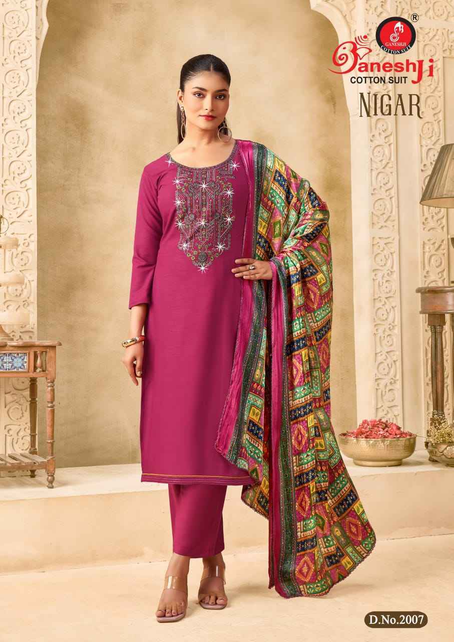 Ganesh Ji Nigar Vol 2 Rayon Salwar Kameez Wholesale Rate ( 8 Pcs Catalog )
