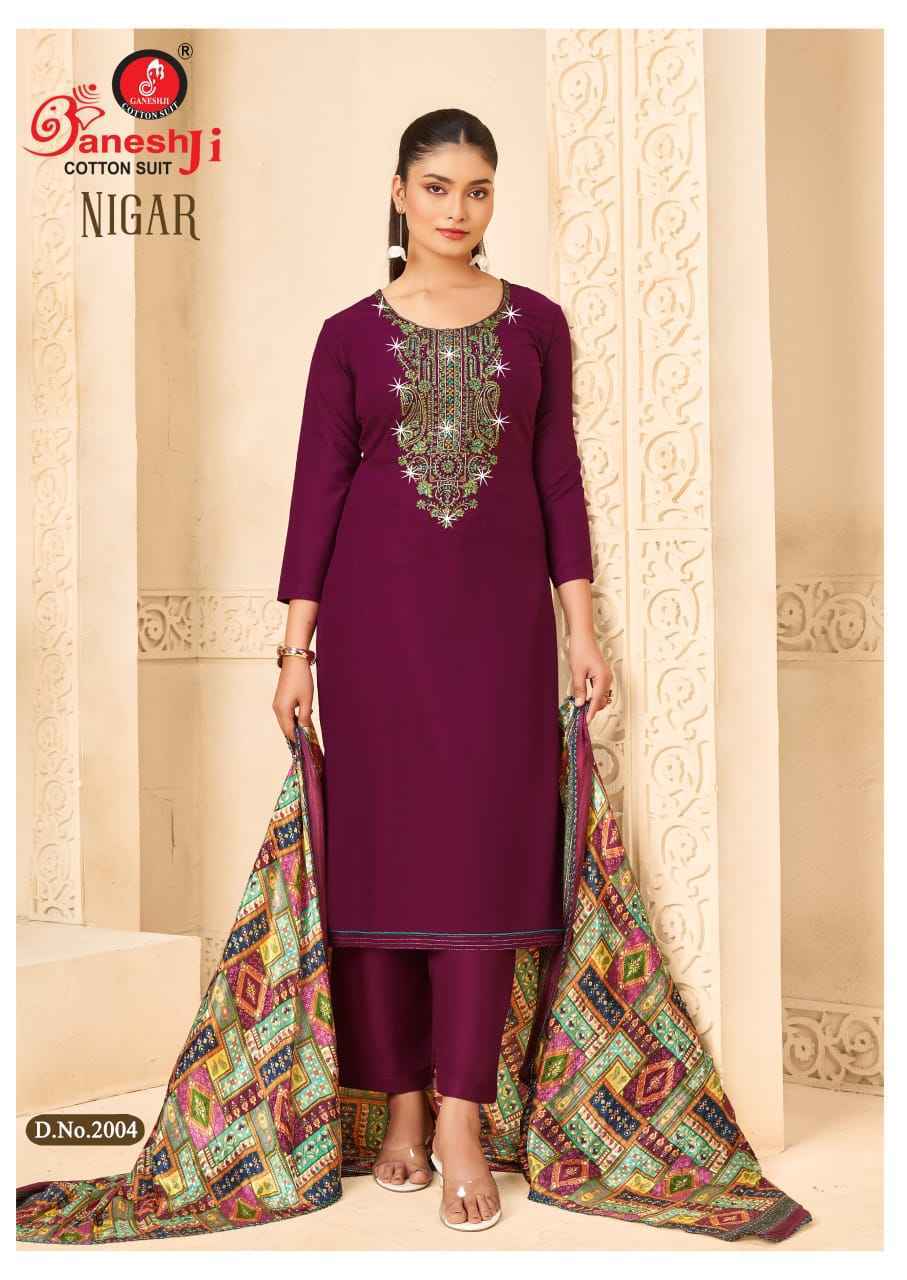 Ganesh Ji Nigar Vol 2 Rayon Salwar Kameez Wholesale Rate ( 8 Pcs Catalog )