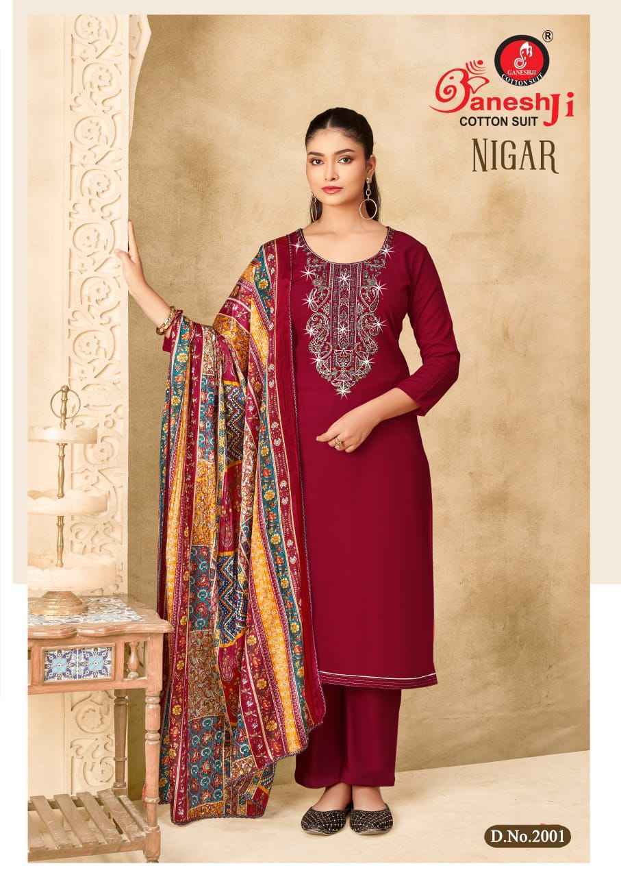 Ganesh Ji Nigar Vol 2 Rayon Salwar Kameez Wholesale Rate ( 8 Pcs Catalog )