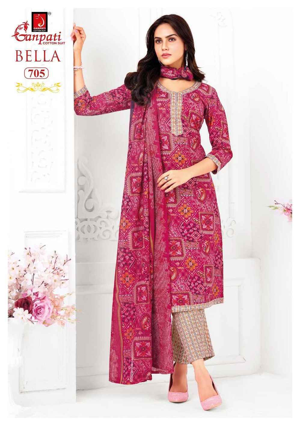 Ganpati Bella Patiyala Vol 7 Cotton Kurti Set Wholesale Rate ( 15 Pcs Catalog )