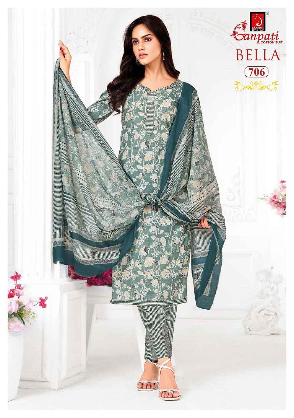 Ganpati Bella Patiyala Vol 7 Cotton Kurti Set Wholesale Rate ( 15 Pcs Catalog )