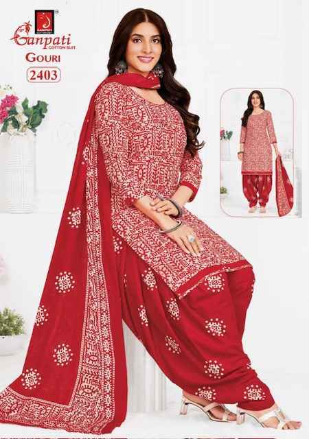 Ganpati Gouri Vol 10 Wholesale Cotton Dress Material ( 15 pcs Catalogue