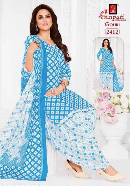 Ganpati Gouri Vol 10 Wholesale Cotton Dress Material ( 15 pcs Catalogue
