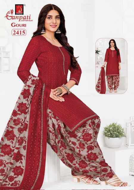 Ganpati Gouri Vol 10 Wholesale Cotton Dress Material ( 15 pcs Catalogue
