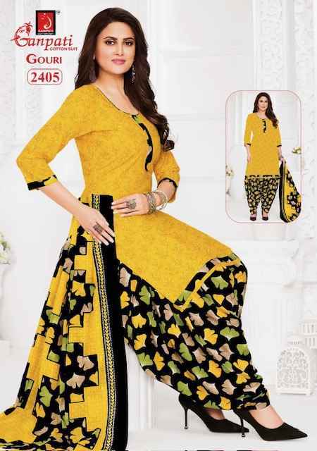 Ganpati Gouri Vol 10 Wholesale Cotton Dress Material ( 15 pcs Catalogue