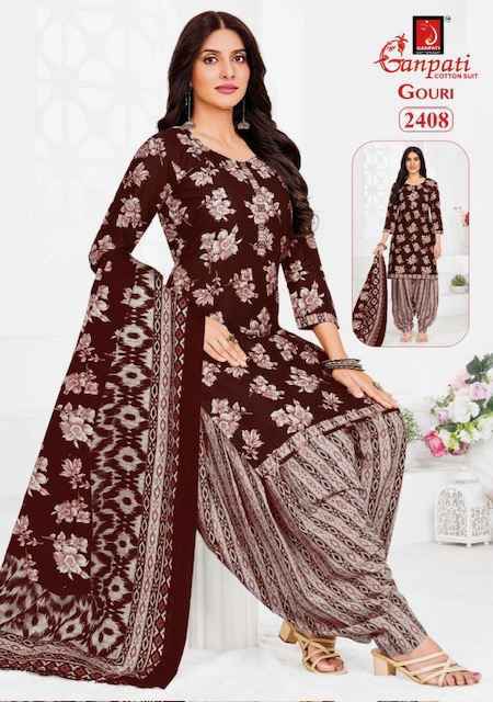 Ganpati Gouri Vol 10 Wholesale Cotton Dress Material ( 15 pcs Catalogue