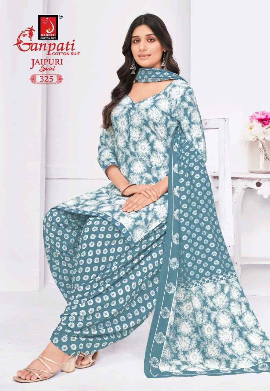 Ganpati Jaipuri Special Patiyala Vol 15 Cotton Patiyala Salwar Suit (15 pcs Catalogue )