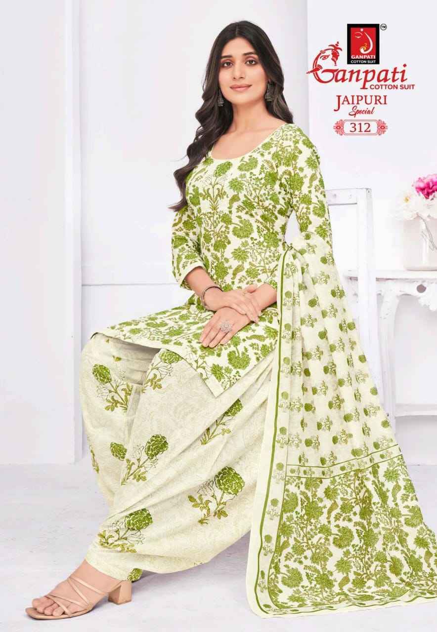 Ganpati Jaipuri Special Patiyala Vol 15 Cotton Patiyala Salwar Suit (15 pcs Catalogue )