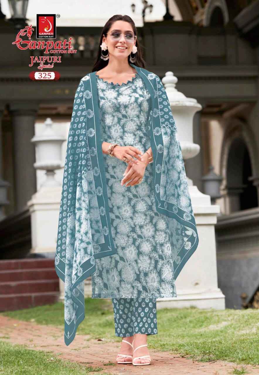 Ganpati Jaipuri Special Vol 15 Wholesale Cotton Dress Material ( 15 pcs Catalogue