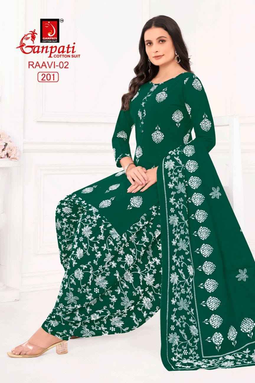 Ganpati Raavi Vol 2 Cotton Dress Material Wholesale Surat Market ( 6 pcs Catalogue )