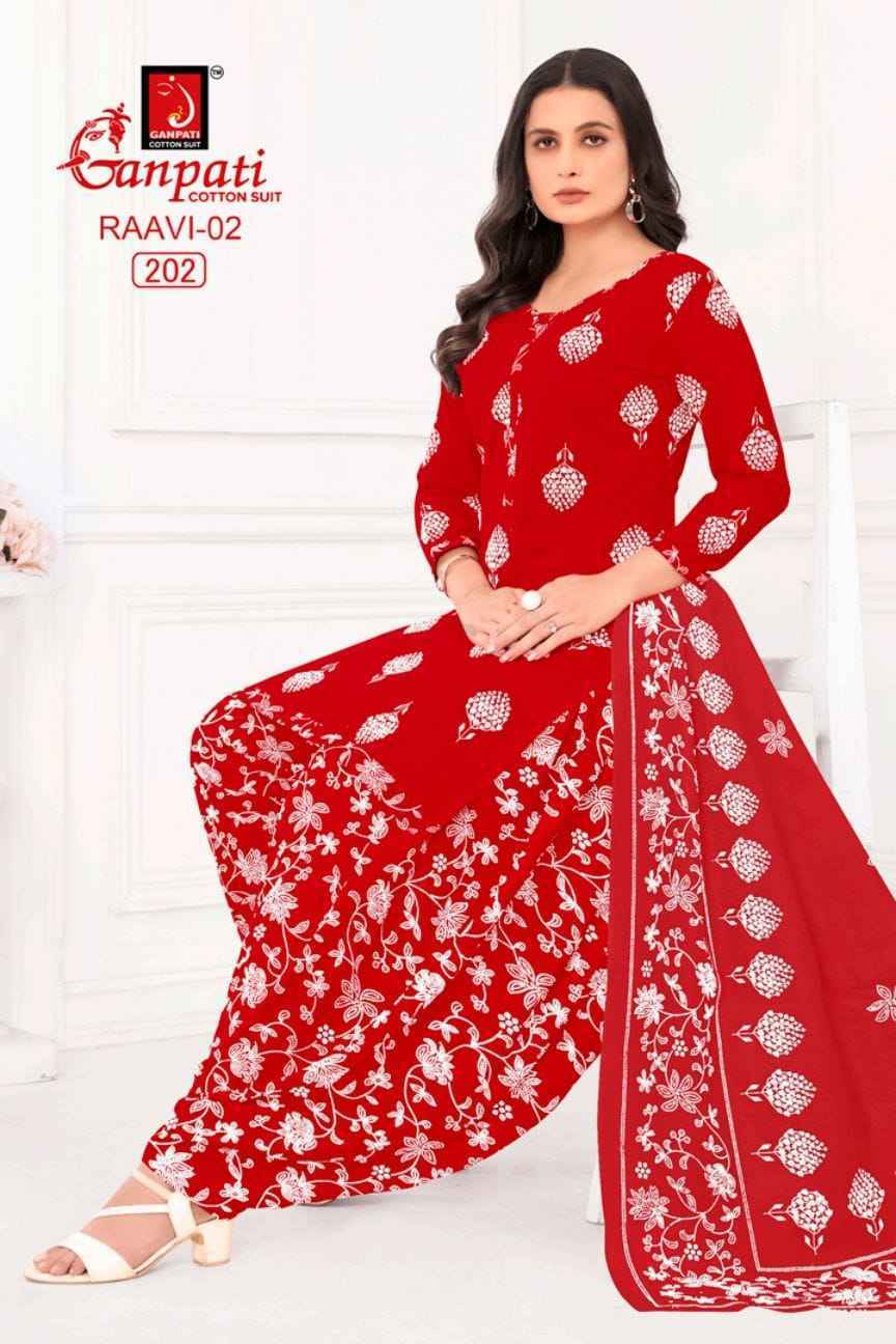 Ganpati Raavi Vol 2 Cotton Dress Material Wholesale Surat Market ( 6 pcs Catalogue )