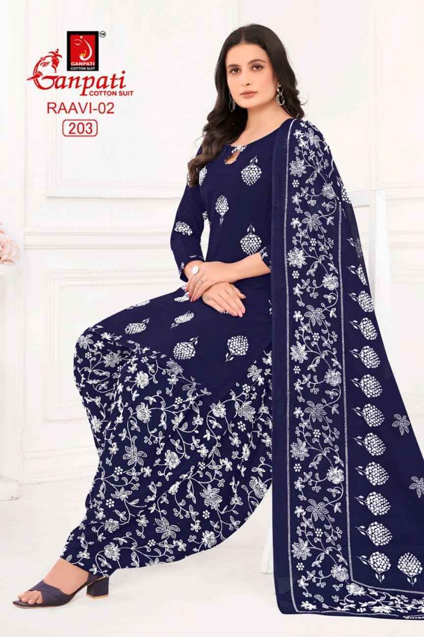 Ganpati Raavi Vol 2 Cotton Dress Material Wholesale Surat Market ( 6 pcs Catalogue )