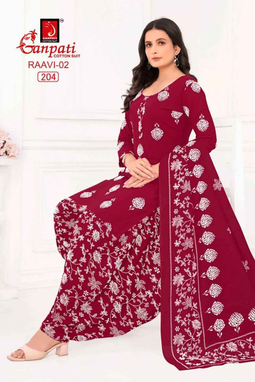Ganpati Raavi Vol 2 Cotton Dress Material Wholesale Surat Market ( 6 pcs Catalogue )