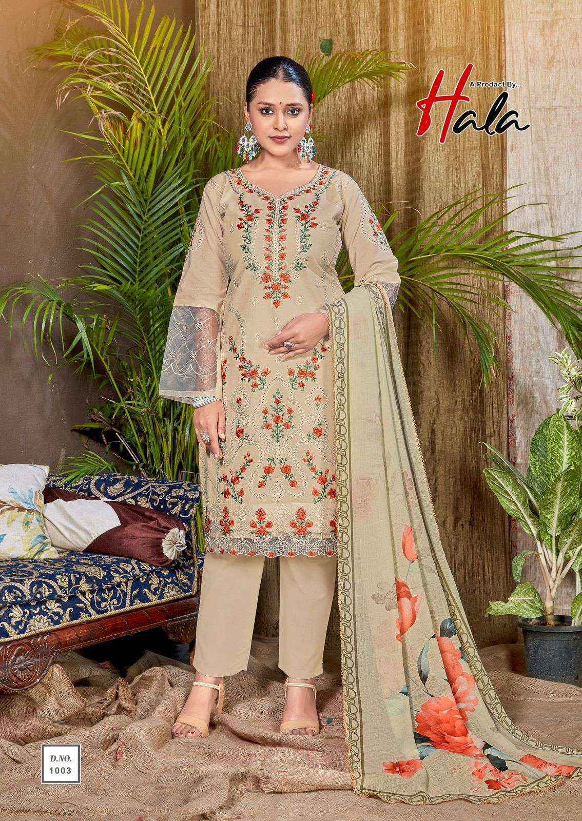 Hala Tabeer Edition 23 Lawn Cotton Dress Material Wholesale Catalog Surat ( 6 pcs Catalogue )
