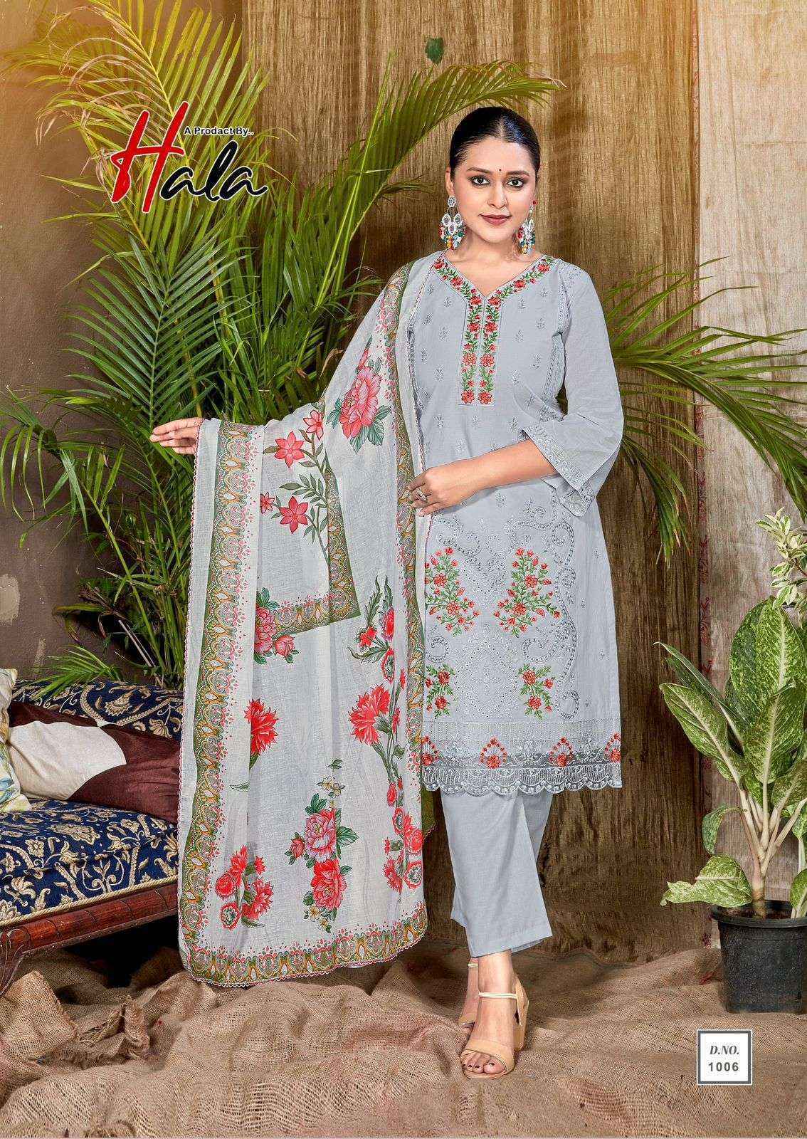 Hala Tabeer Edition 23 Lawn Cotton Dress Material Wholesale Catalog Surat ( 6 pcs Catalogue )