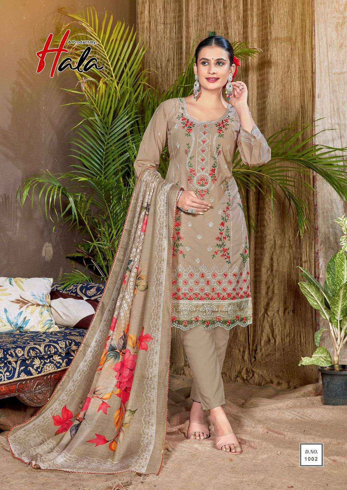Hala Tabeer Edition 23 Lawn Cotton Dress Material Wholesale Catalog Surat ( 6 pcs Catalogue )