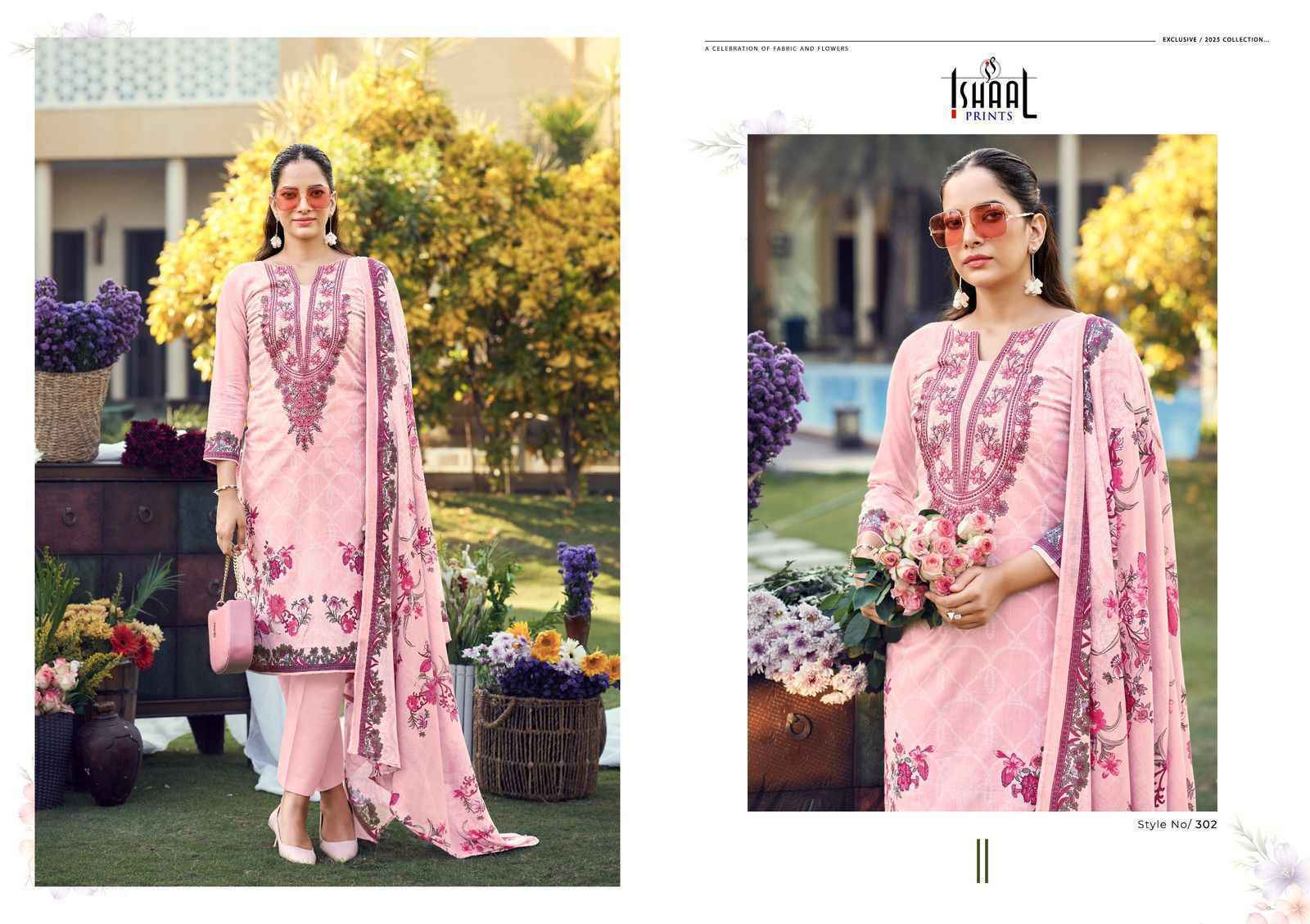 Ishaal Maira Vol 3 Lawn Cotton Dress Material Surat Market ( 8 pcs Catalogue
