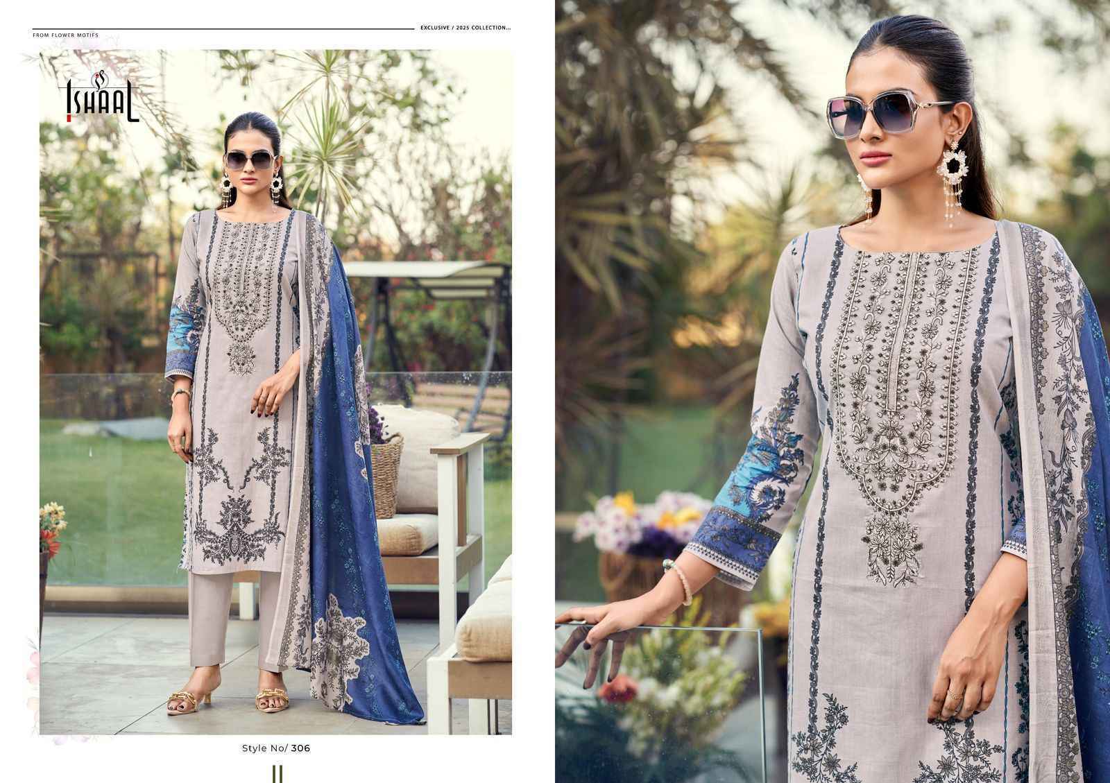 Ishaal Maira Vol 3 Lawn Cotton Dress Material Surat Market ( 8 pcs Catalogue