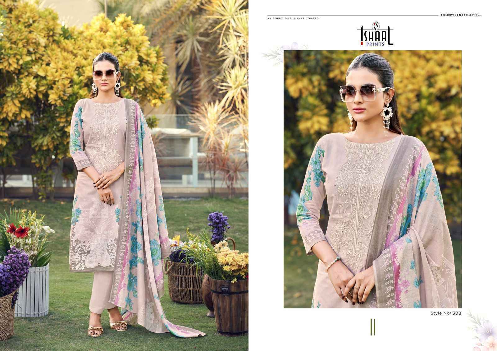 Ishaal Maira Vol 3 Lawn Cotton Dress Material Surat Market ( 8 pcs Catalogue