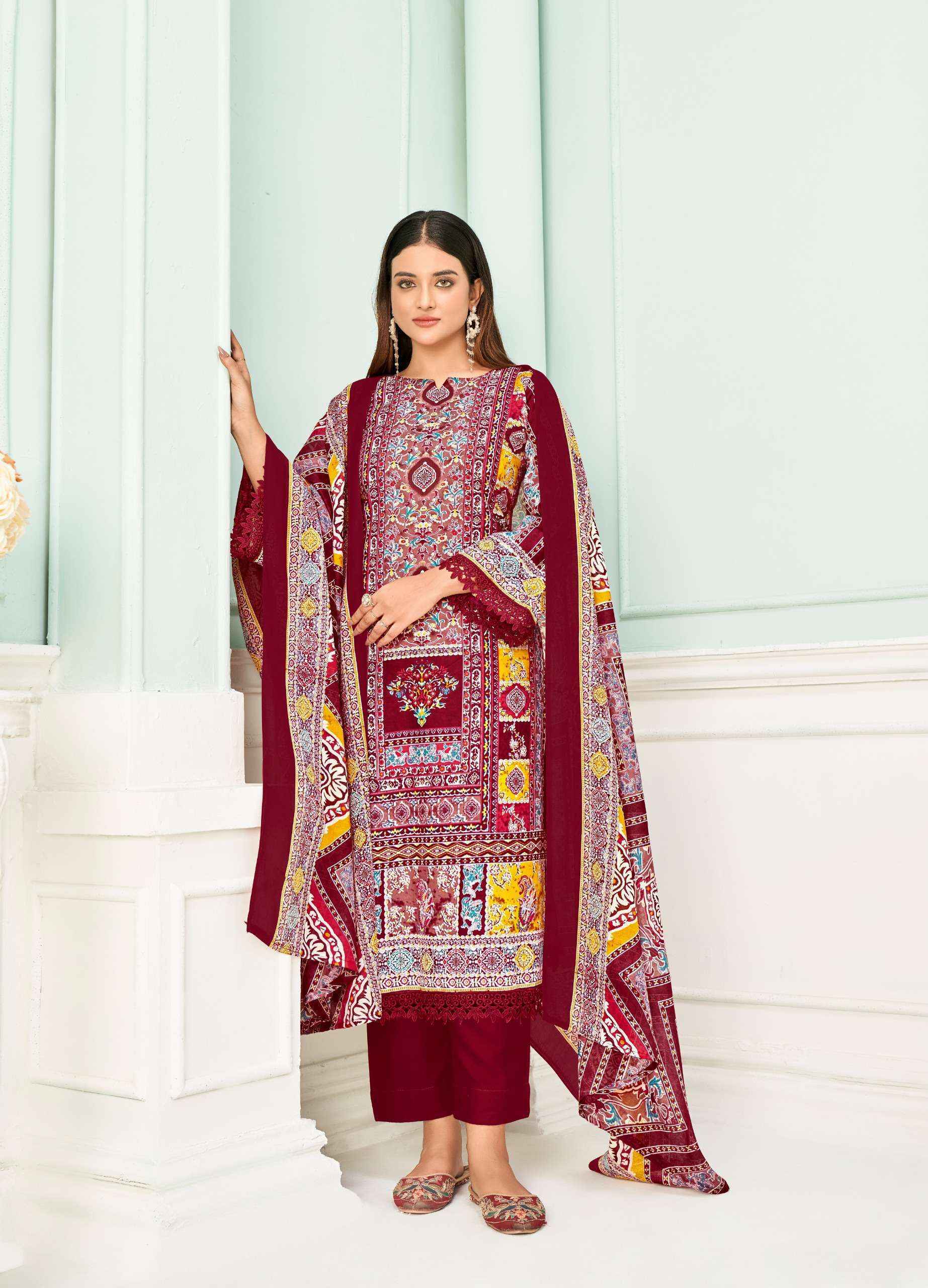 Jash Qurbat Vol 5 Cotton Dress Material Latest Catalog ( 8 pcs Catalogue