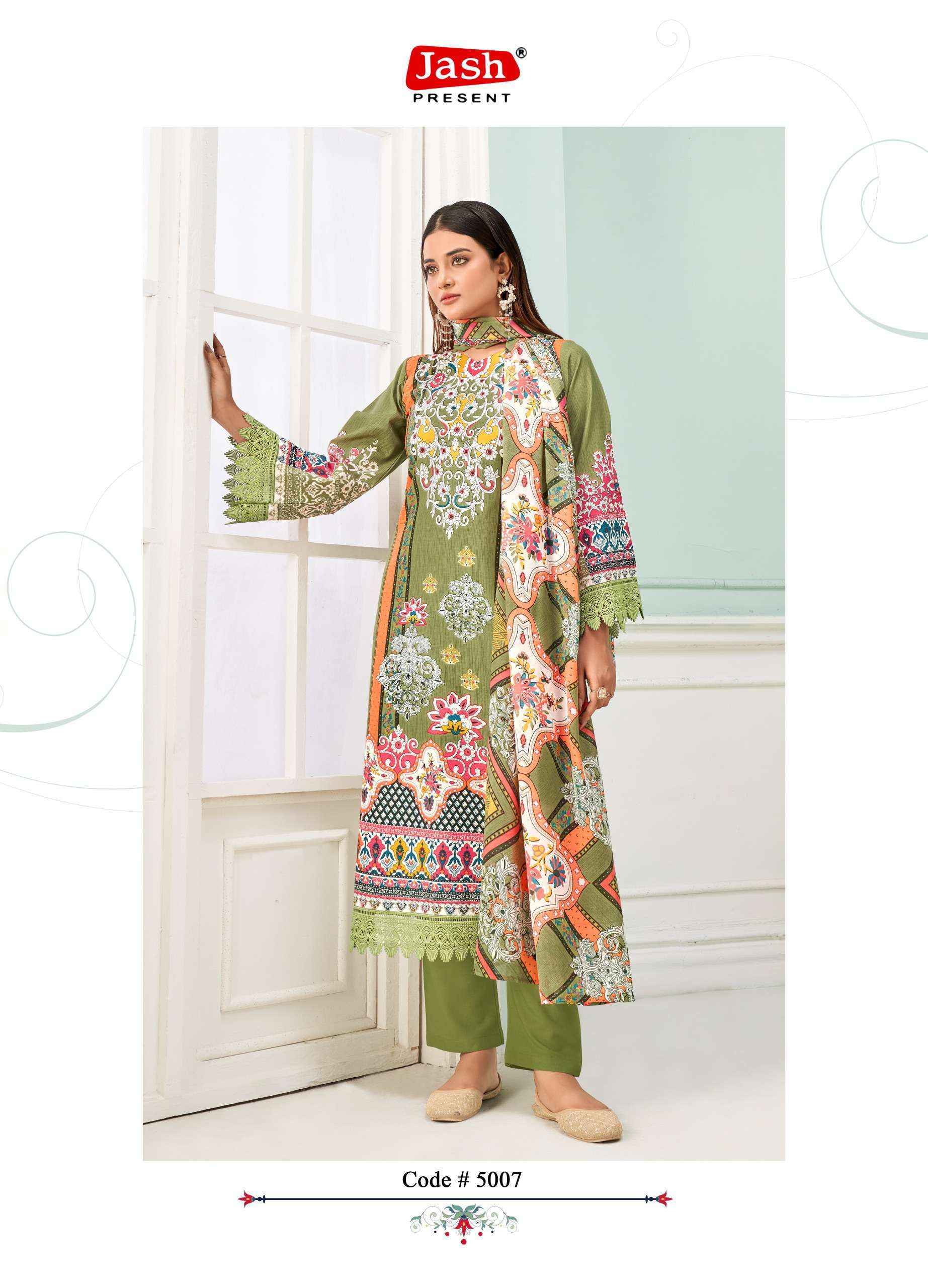 Jash Qurbat Vol 5 Cotton Dress Material Latest Catalog ( 8 pcs Catalogue