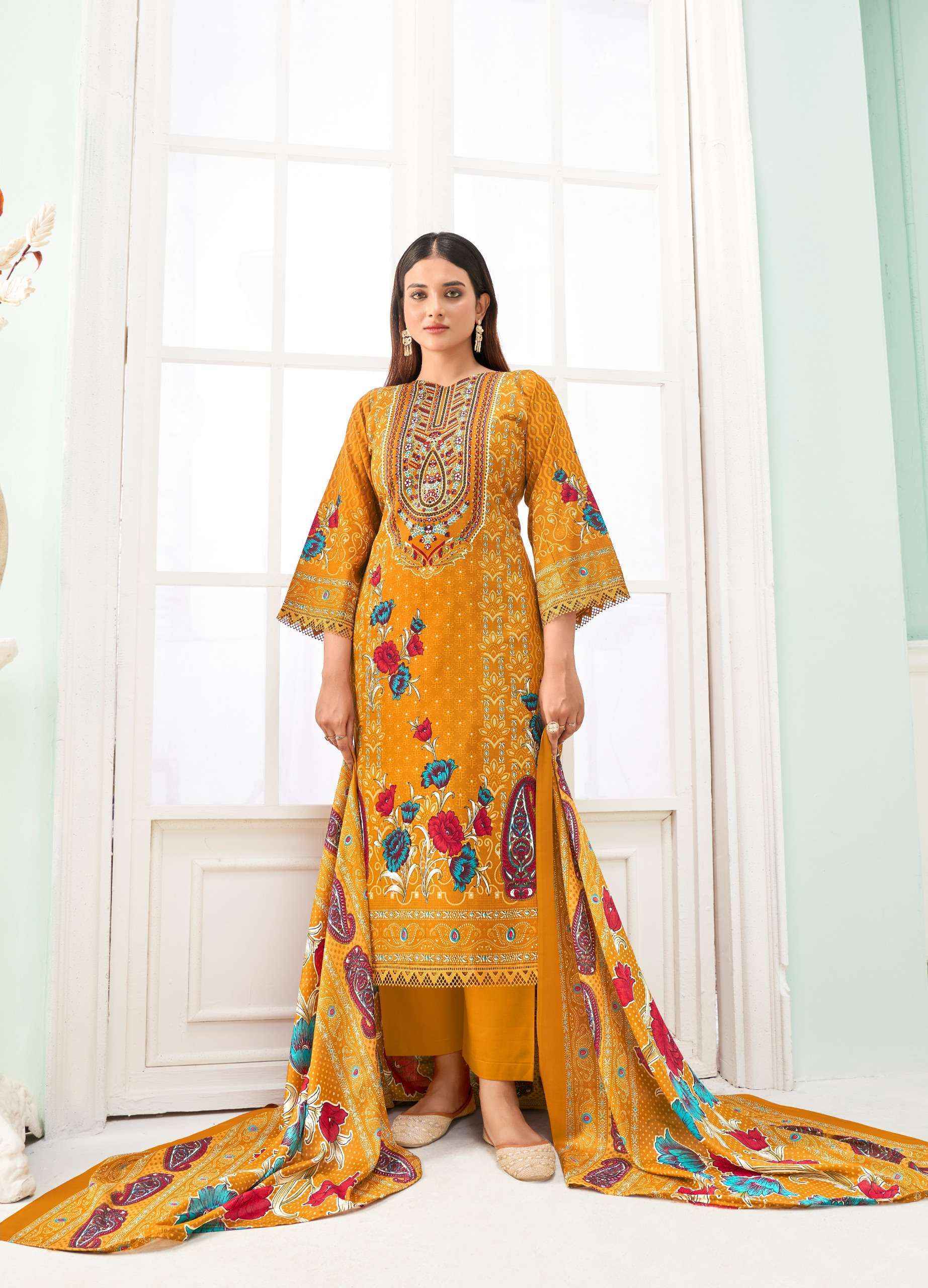 Jash Qurbat Vol 5 Cotton Dress Material Latest Catalog ( 8 pcs Catalogue