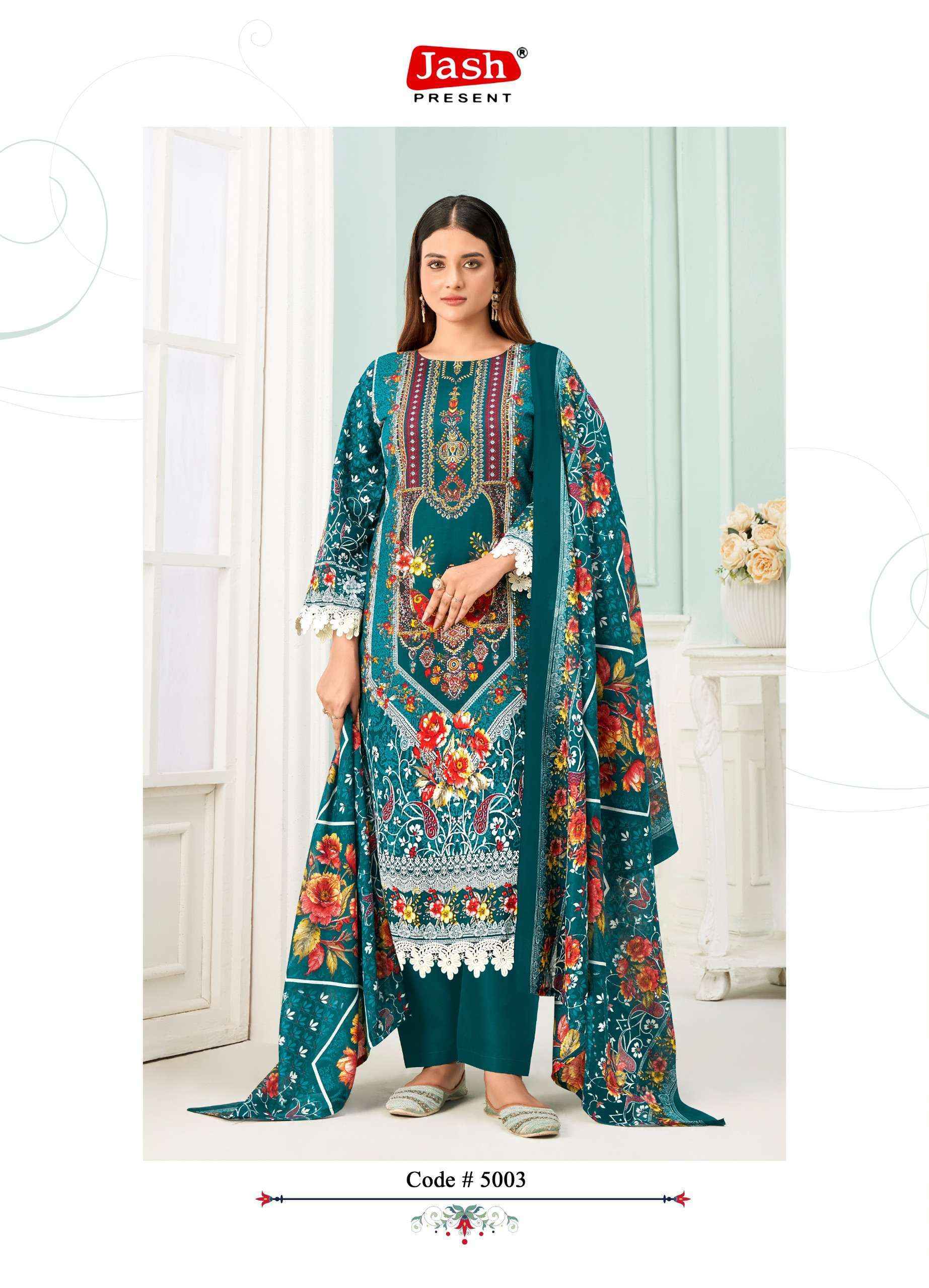 Jash Qurbat Vol 5 Cotton Dress Material Latest Catalog ( 8 pcs Catalogue
