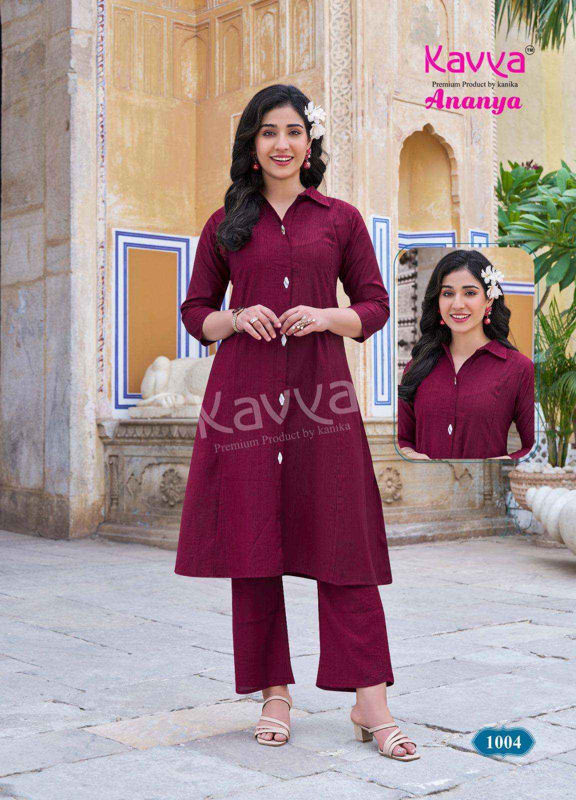 Kavya Ananya Vol 1 Vatican Co Ord Set - Surat Wholesale Market ( 10 pcs Catalogue