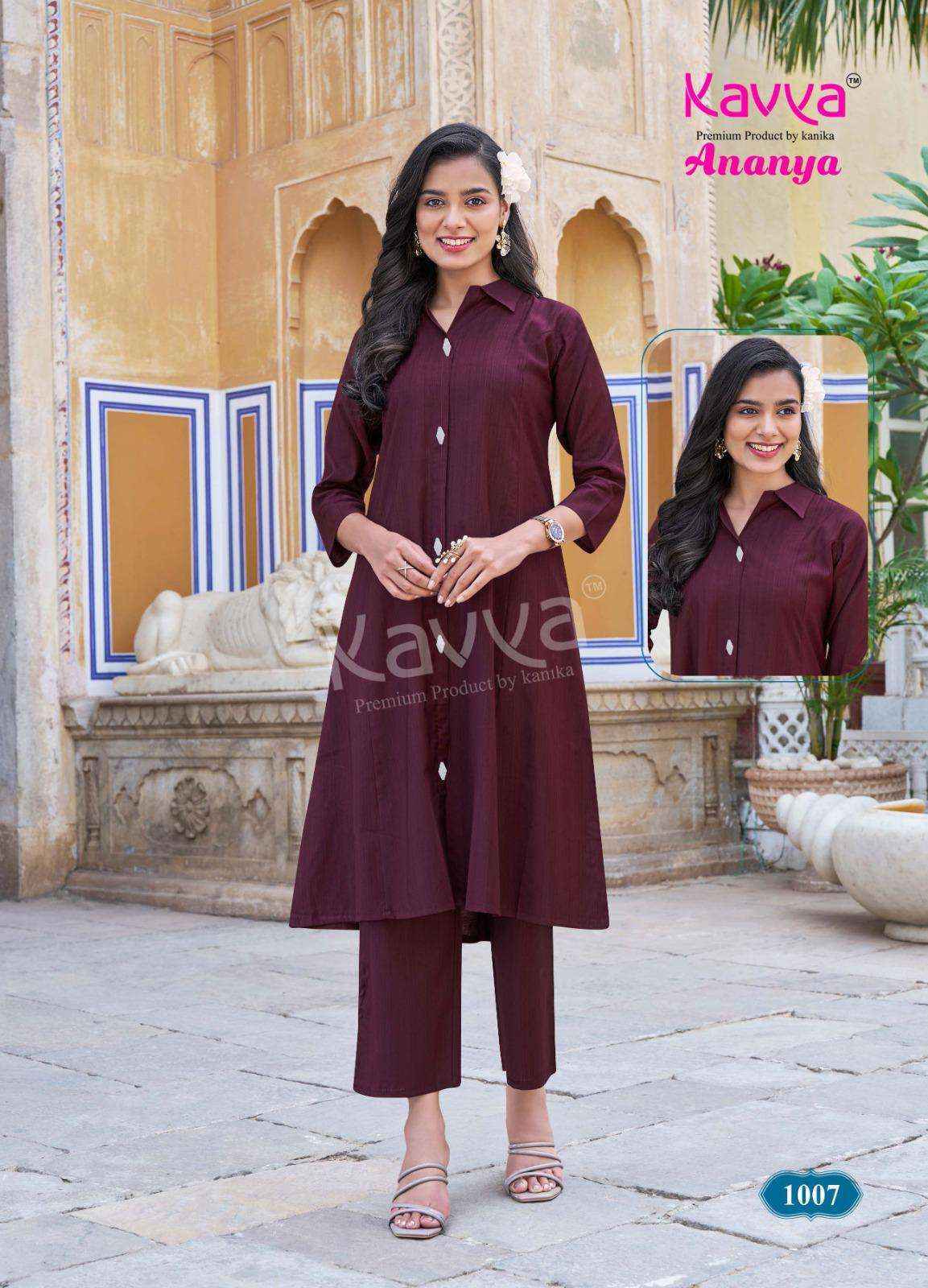 Kavya Ananya Vol 1 Vatican Co Ord Set - Surat Wholesale Market ( 10 pcs Catalogue