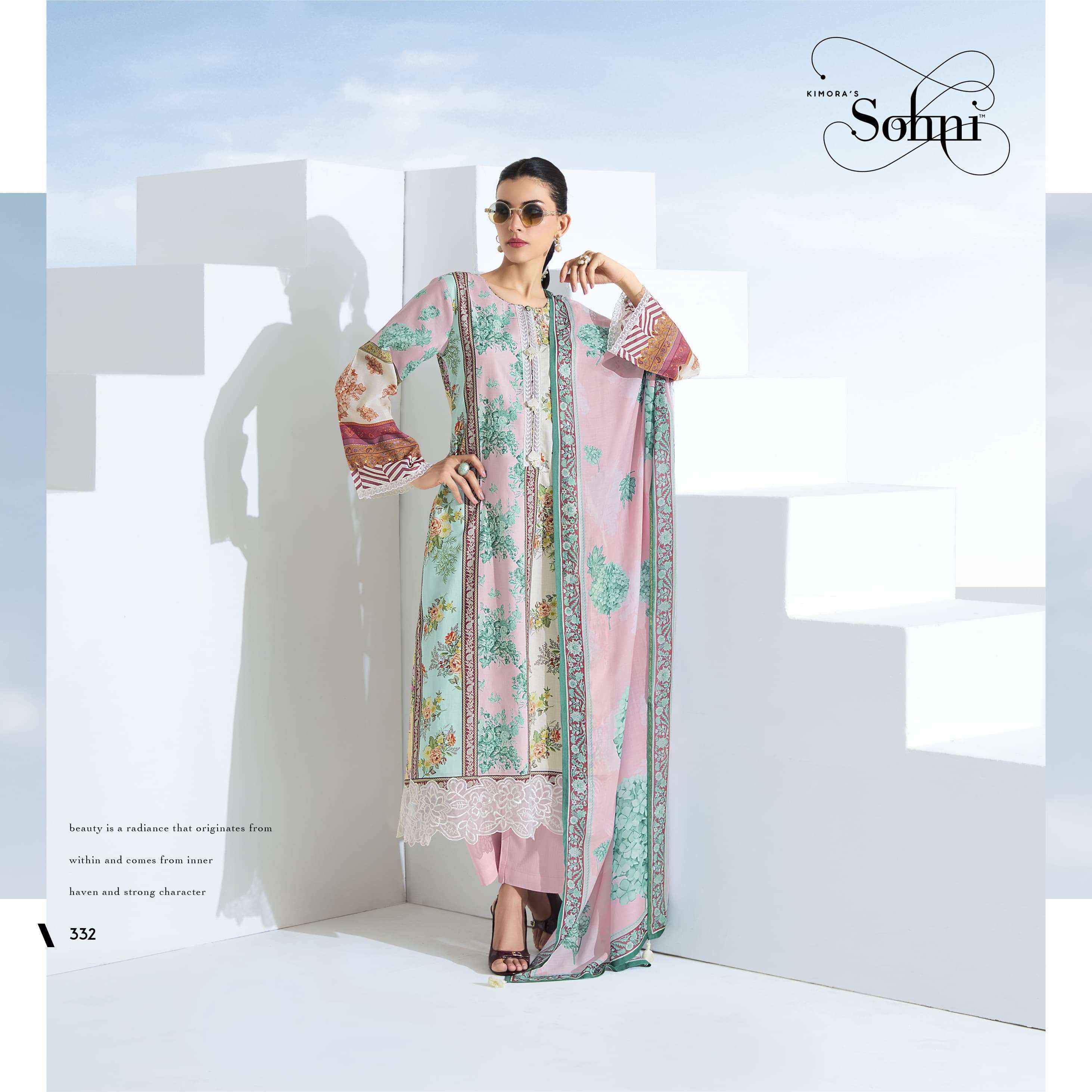 Kimora Sohni Rhythm Vol 26 Lawn Cotton Salwar Kameez Wholesale Price ( 4 Pcs Catalog )