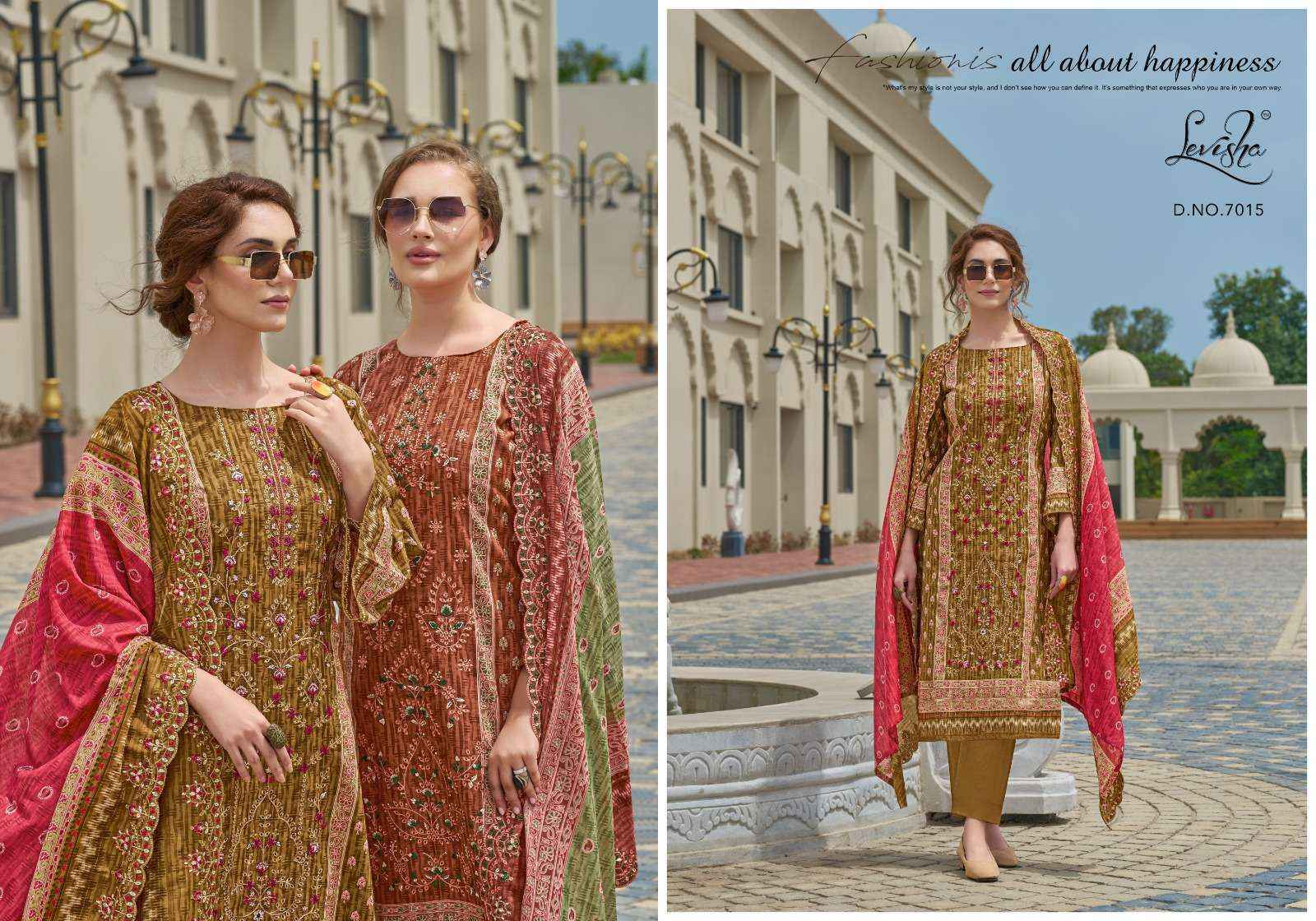 Levisha Madhubala Vol 7 Cambric Cotton Salwar Kameez Wholesale Rate ( 8 Pcs Catalog )