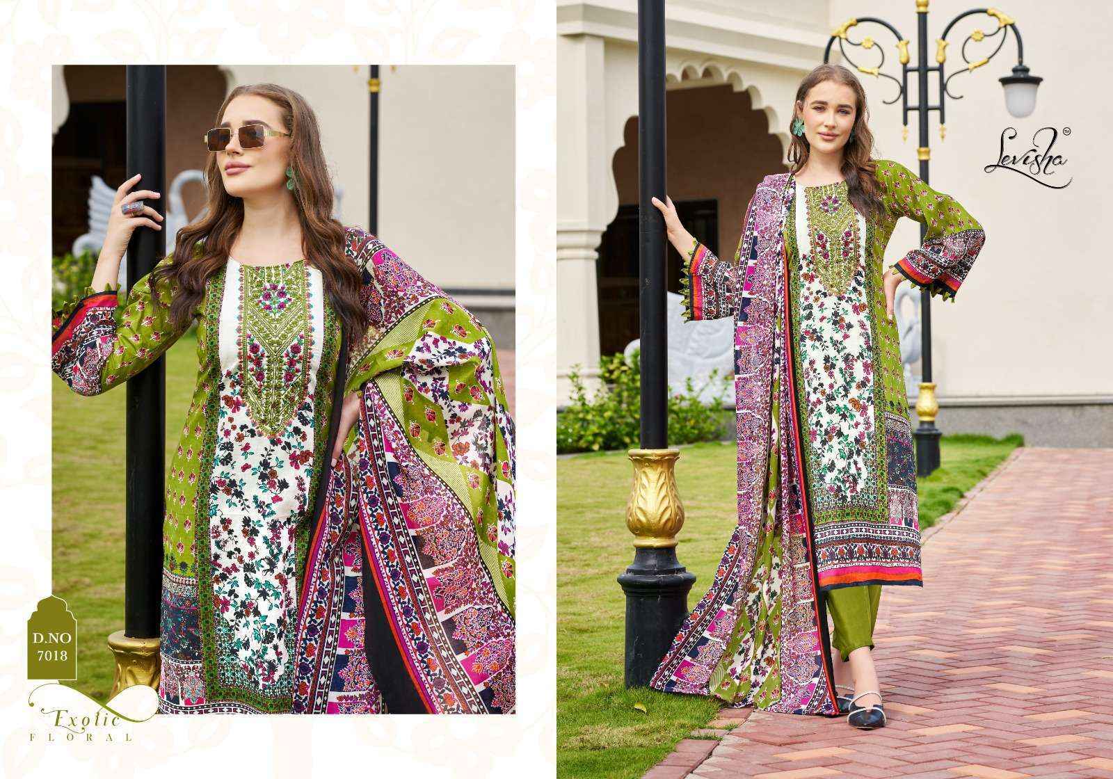 Levisha Mehnaaz Cotton Dress Material New Catalog Surat ( 8 pcs Catalogue