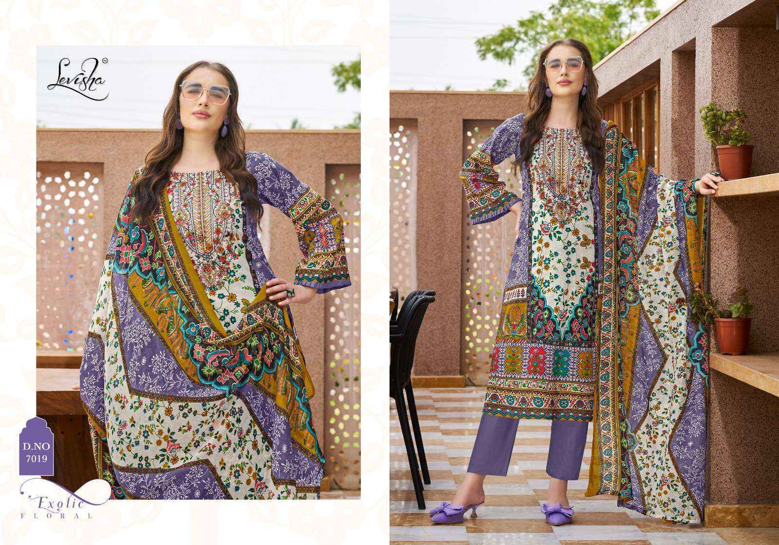 Levisha Mehnaaz Cotton Dress Material New Catalog Surat ( 8 pcs Catalogue