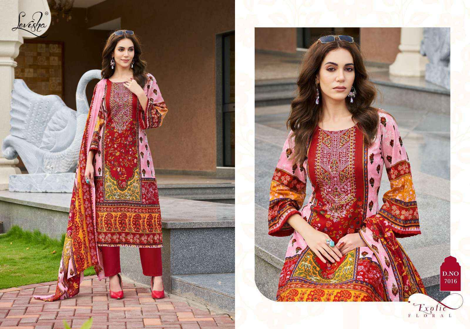 Levisha Mehnaaz Cotton Dress Material New Catalog Surat ( 8 pcs Catalogue