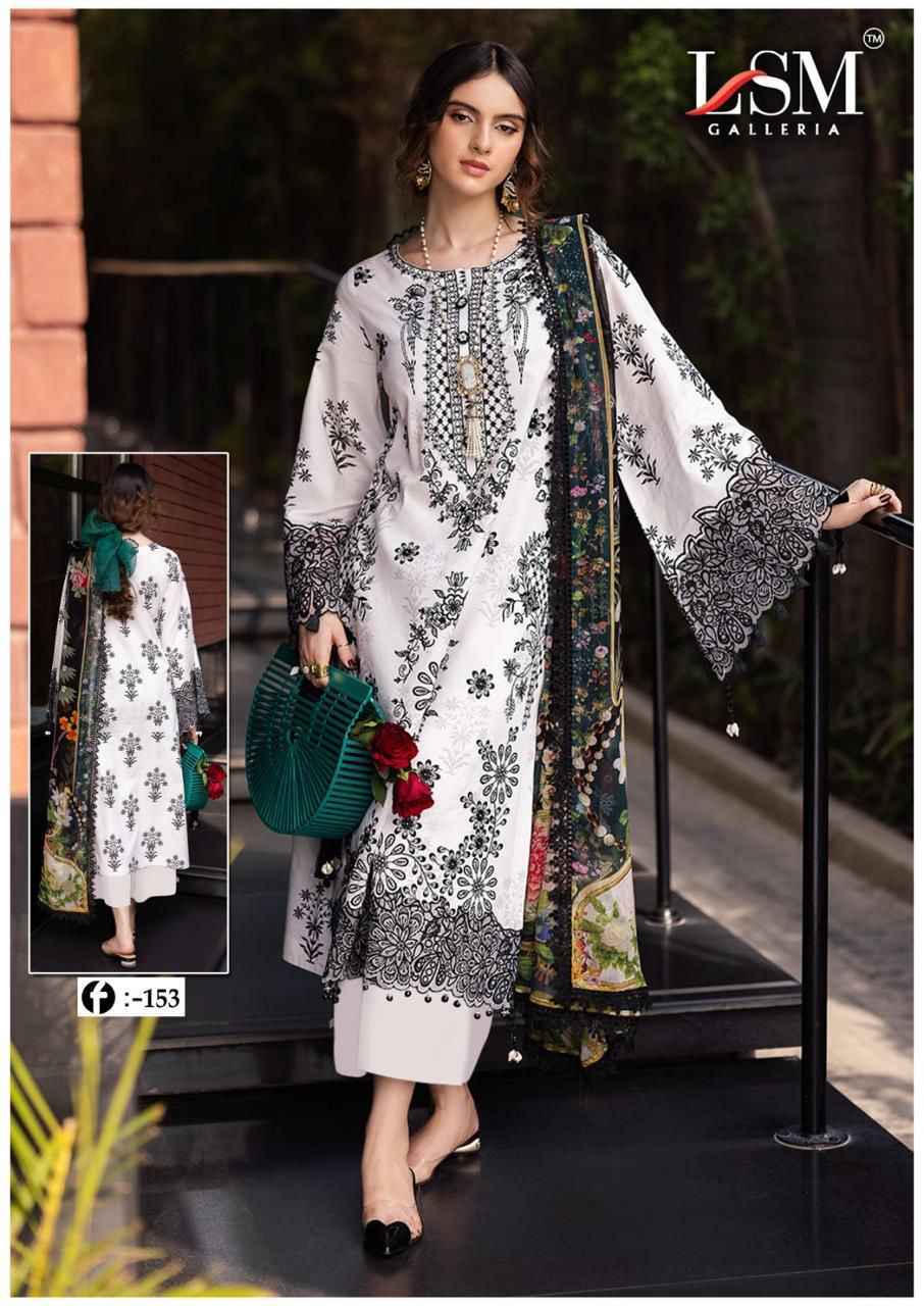 LSM Galleria Firdous Queen Lawn Vol 15 Lawn Cotton Salwar Kameez Wholesale Rate ( 6 Pcs Catalog )