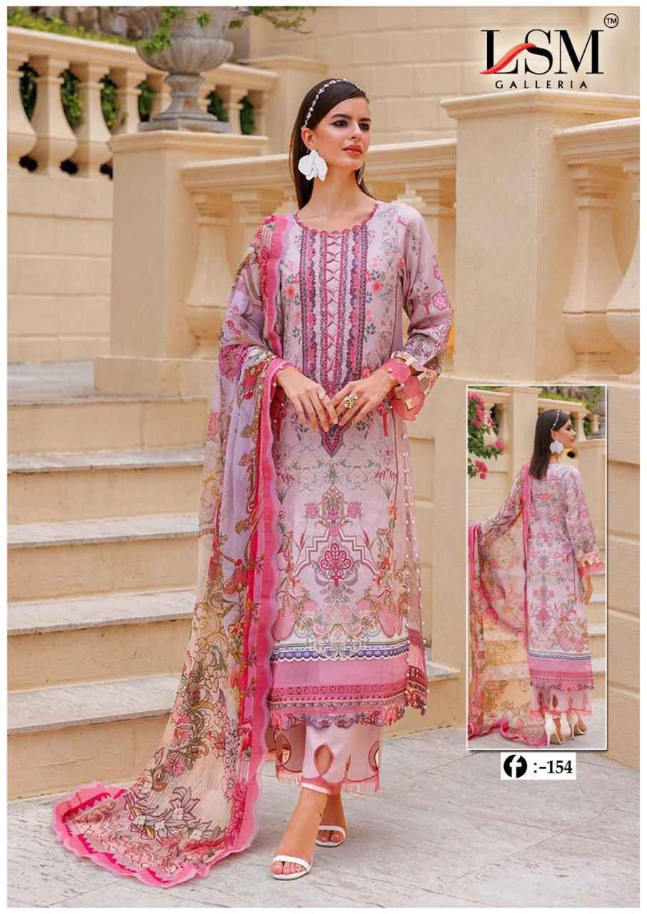 LSM Galleria Firdous Queen Lawn Vol 15 Lawn Cotton Salwar Kameez Wholesale Rate ( 6 Pcs Catalog )