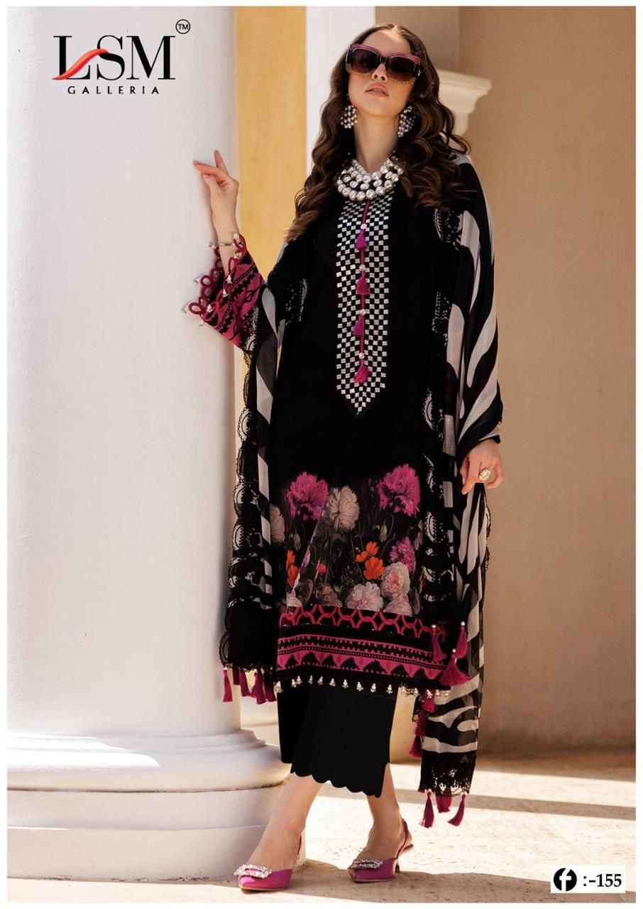 LSM Galleria Firdous Queen Lawn Vol 15 Lawn Cotton Salwar Kameez Wholesale Rate ( 6 Pcs Catalog )