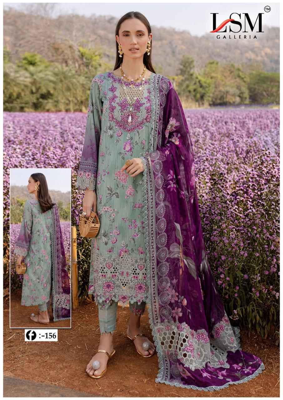 LSM Galleria Firdous Queen Lawn Vol 15 Lawn Cotton Salwar Kameez Wholesale Rate ( 6 Pcs Catalog )