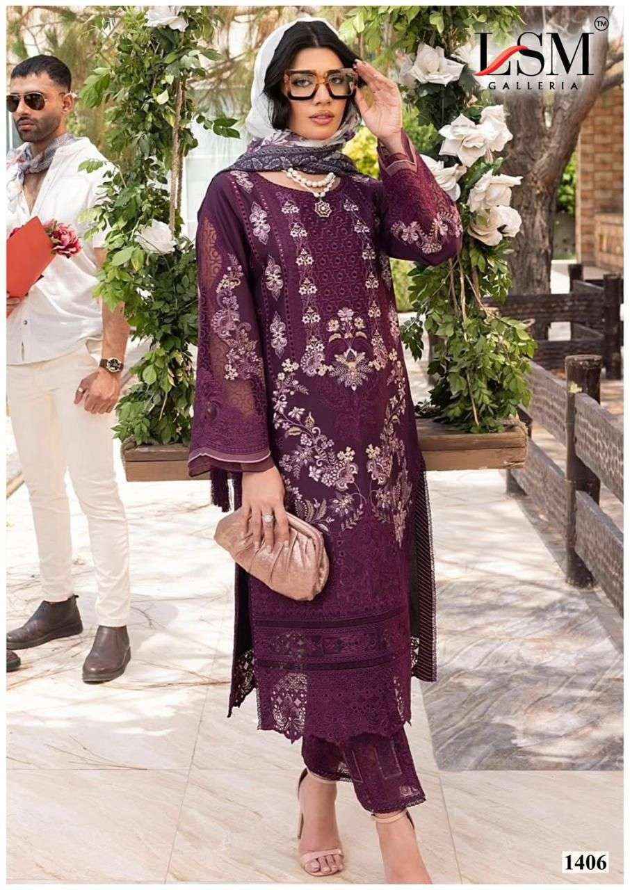 LSM Galleria Parian Dream Vol 14 Pakistani Lawn Dress Material ( 6 pcs Catalogue