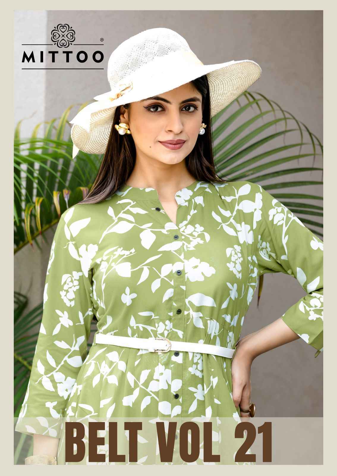 Mittoo Fashion Belt Vol 21 Rayon Kurti New Catalog ( 6 pcs Catalogue )