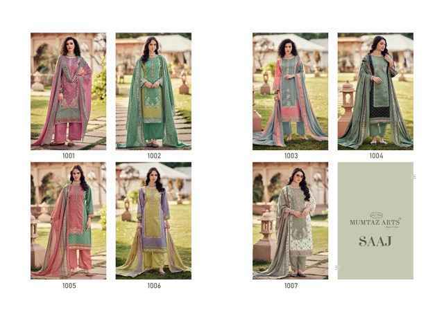 Mumtaz Arts Saaj Viscouse Cotton Dress Material Wholesale Surat ( 7 pcs Catalogue