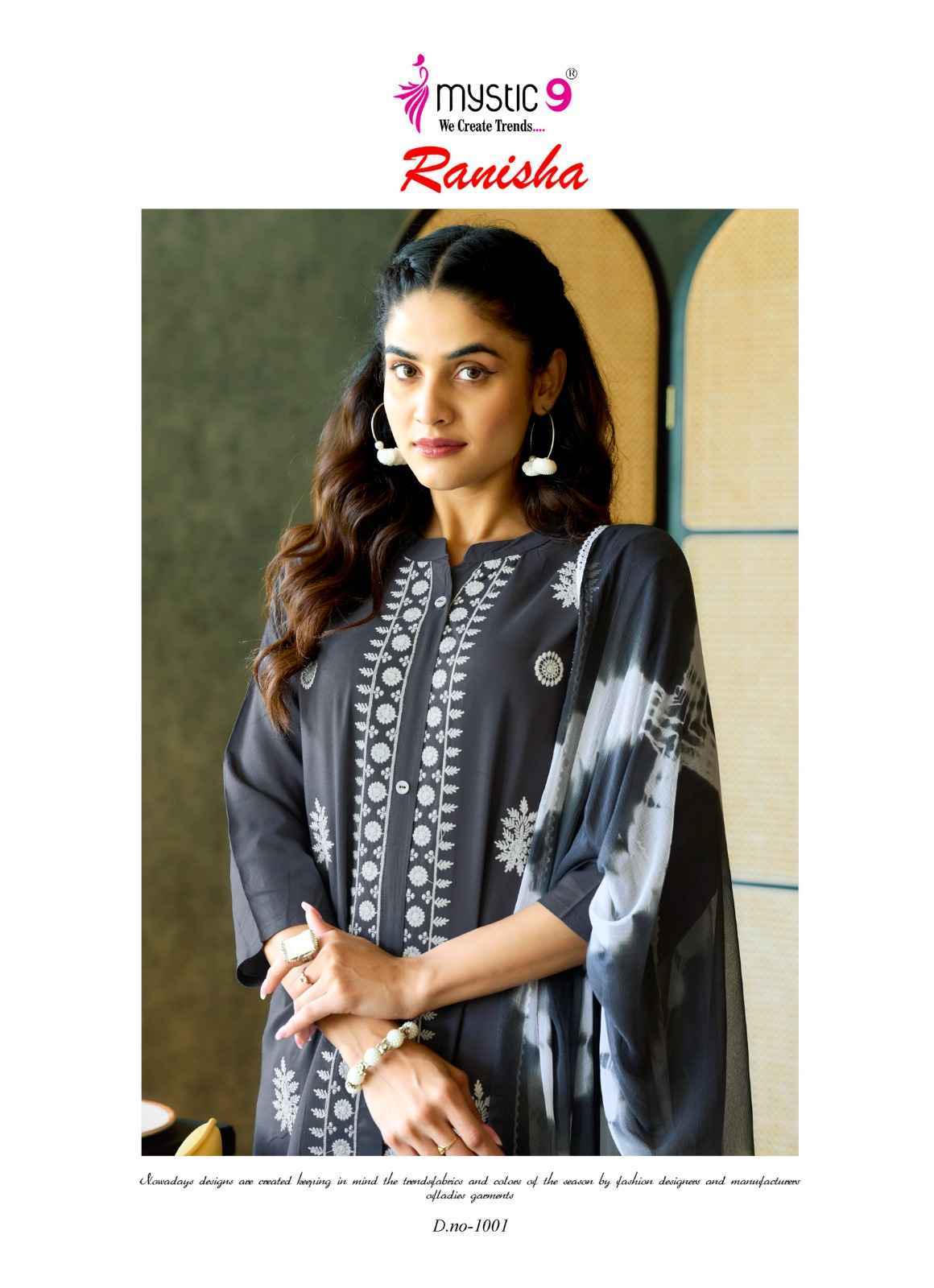 Mystic 9 Ranisha Vol 1 Rayon Kurti Combo Set Wholesale Rate ( 4 Pcs Catalog )