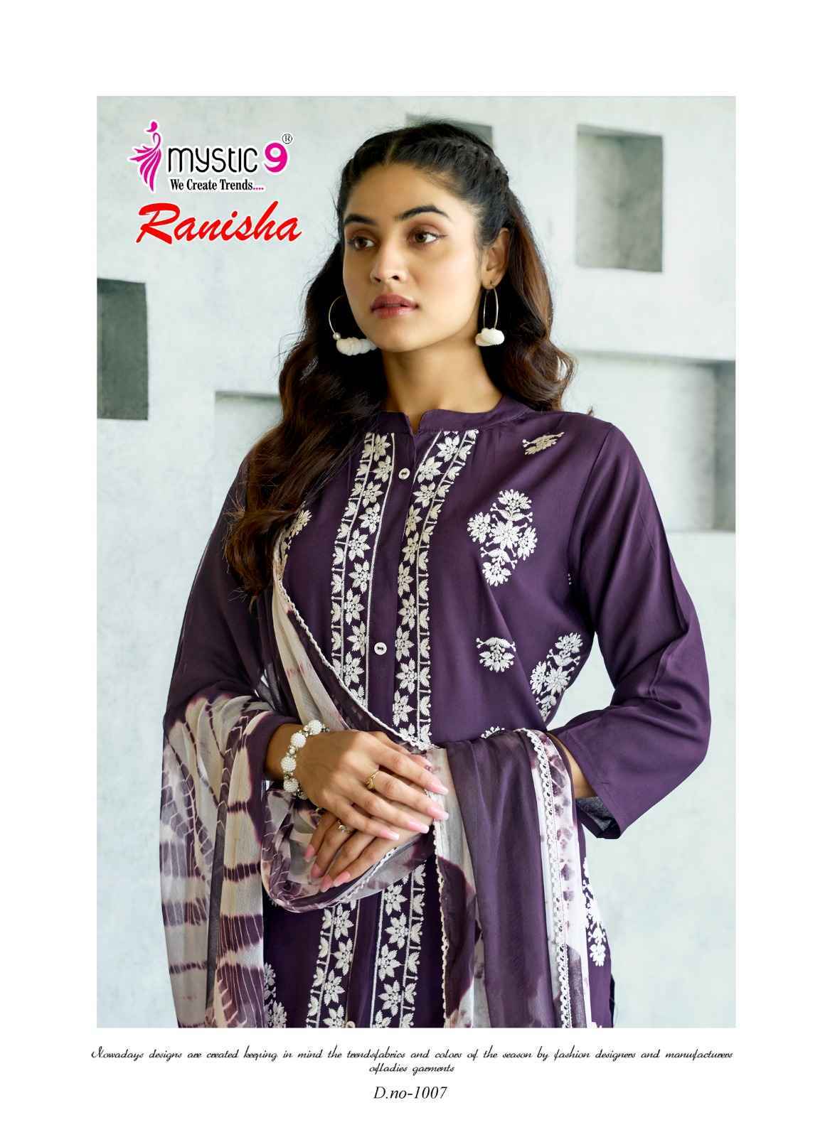 Mystic 9 Ranisha Vol 1 Rayon Kurti Combo Set Wholesale Rate ( 4 Pcs Catalog )