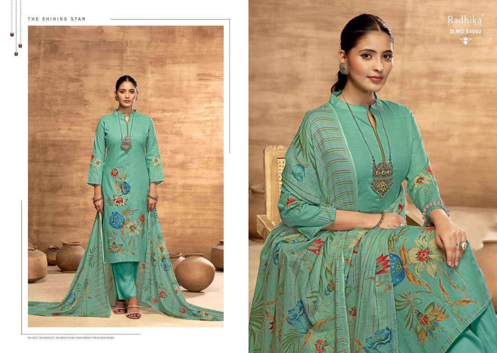 Radhika Fashion Azara Sabhnam Lawn Cotton Salwar Kameez Wholesale Rate ( 4 Pcs Catalog )++
