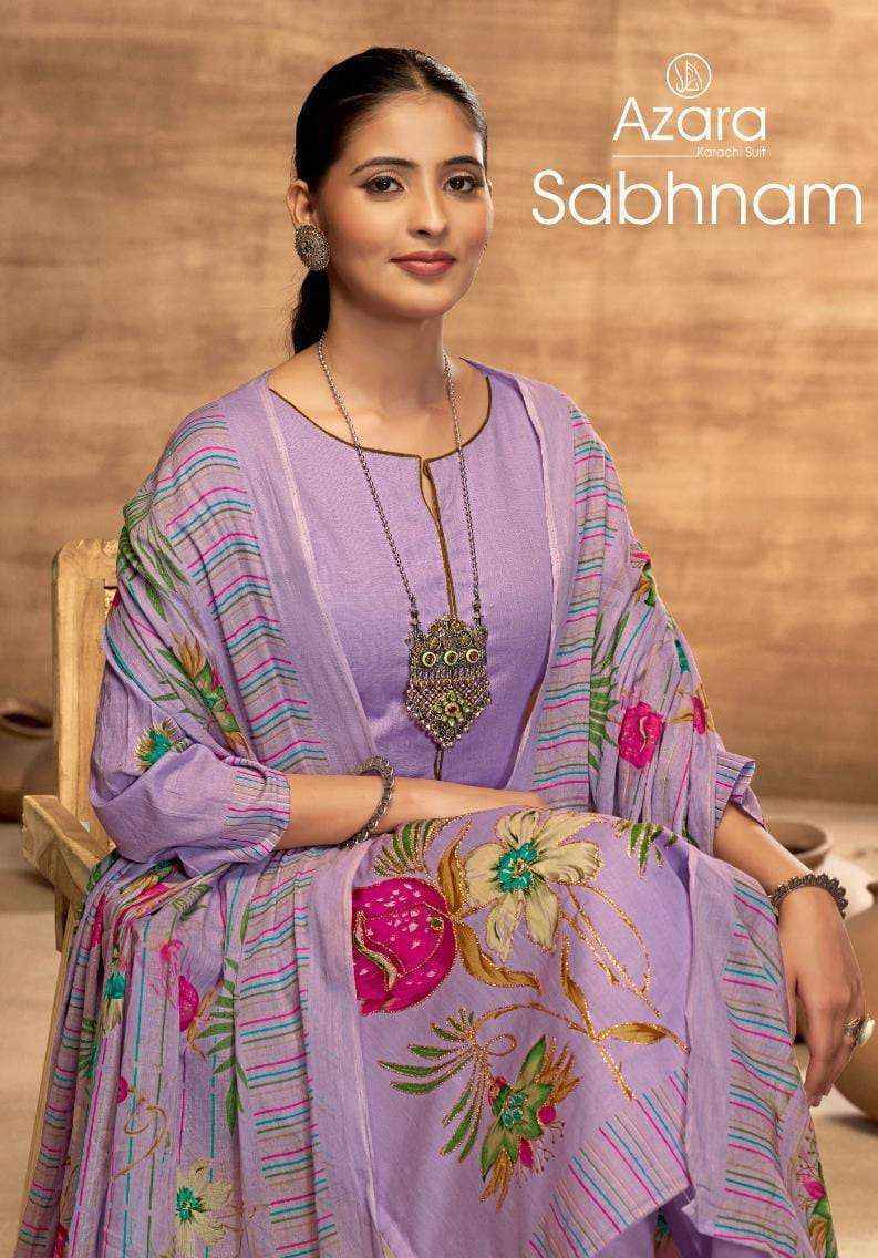Radhika Fashion Azara Sabhnam Lawn Cotton Salwar Kameez Wholesale Rate ( 4 Pcs Catalog )++