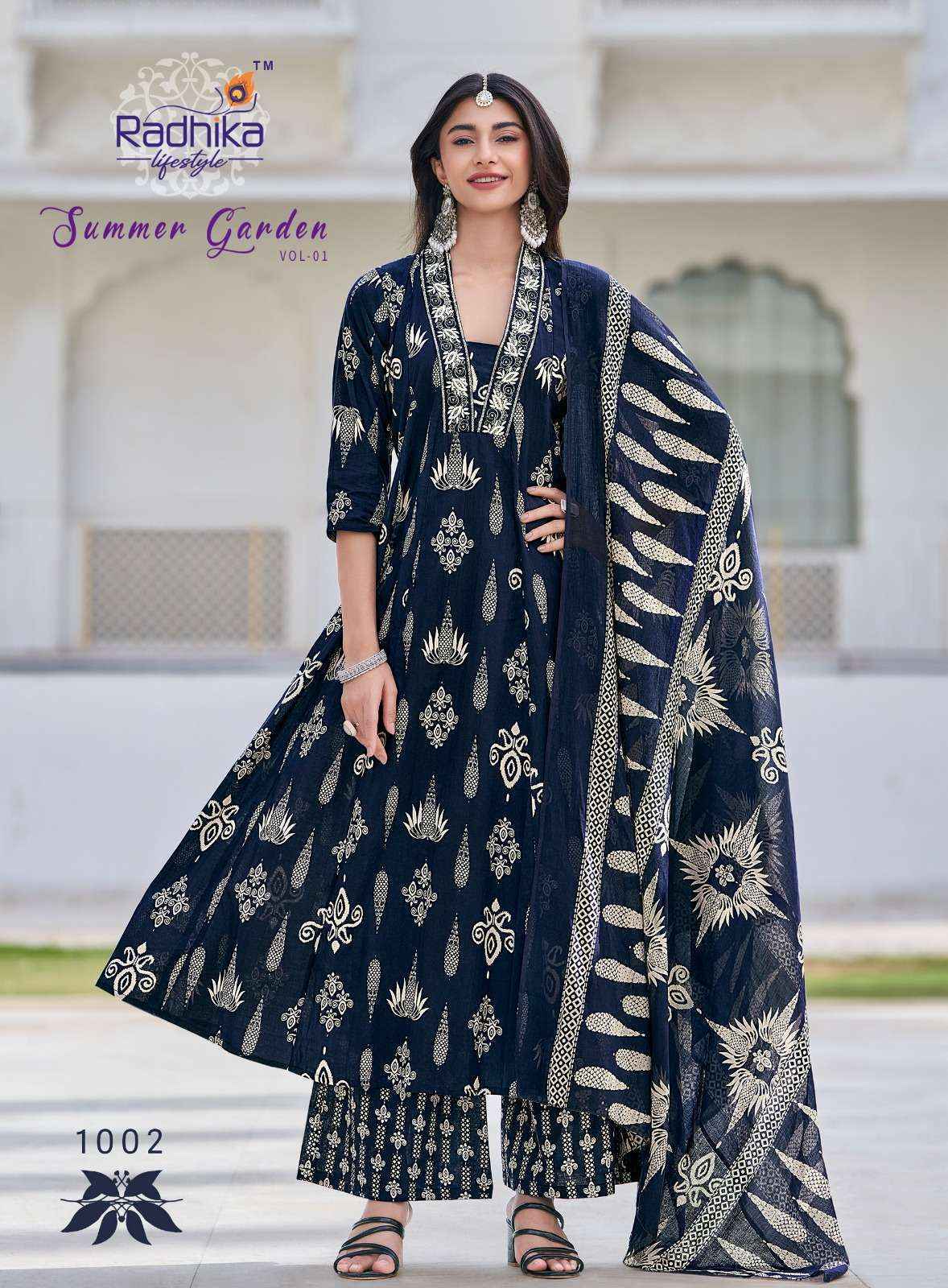 Radhika Lifestyle Summer Garden Vol 1 Cotton Kurti Combo Set Wholesale Rate ( 8 Pcs Catalog )