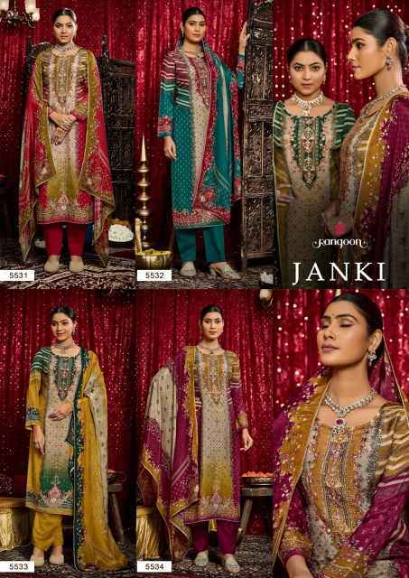 Rangoon Janki Musline Kurti Combo Wholesale Price ( 4 pcs Catalogue