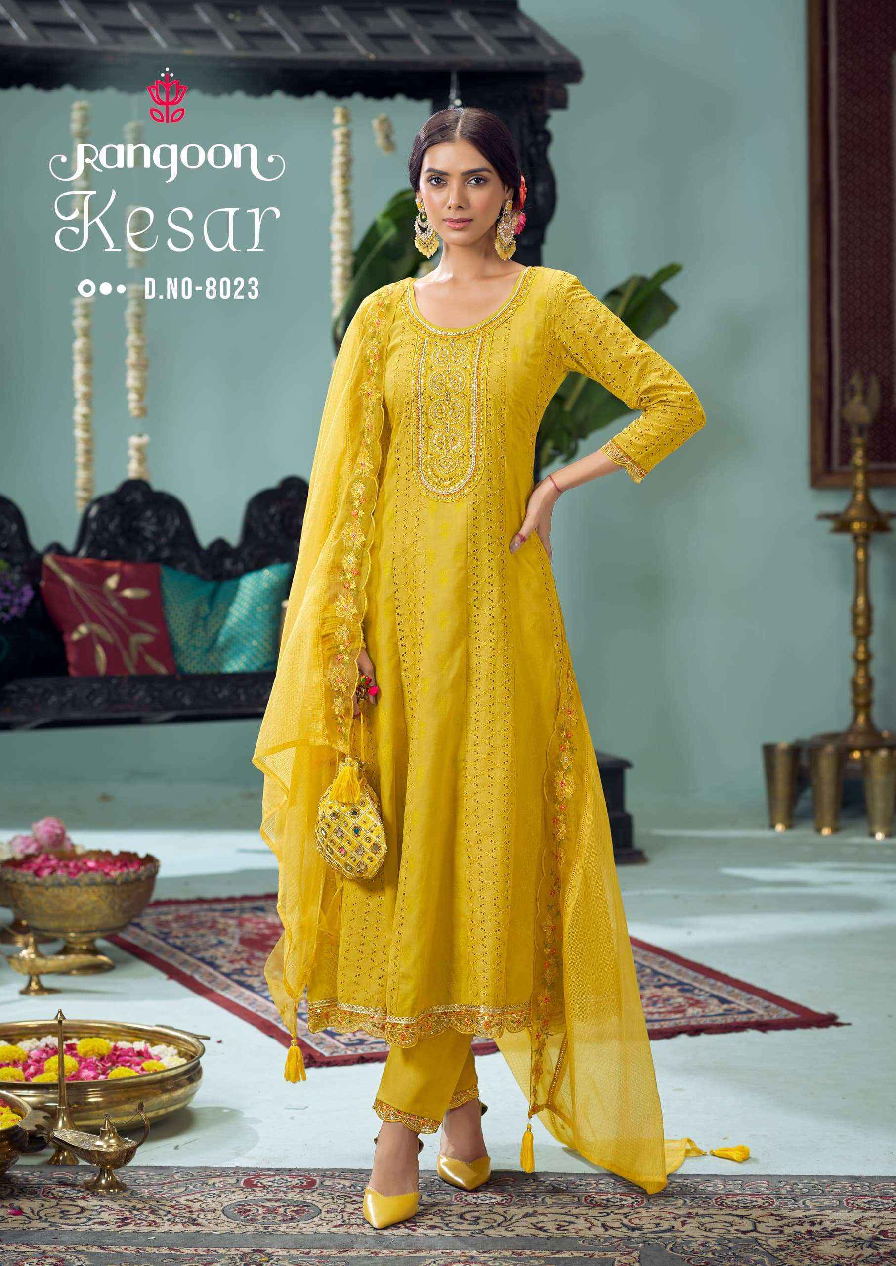 Rangoon Kesar Cotton Kurti Combo New Catalog Online Shopping ( 4 pcs Catalogue