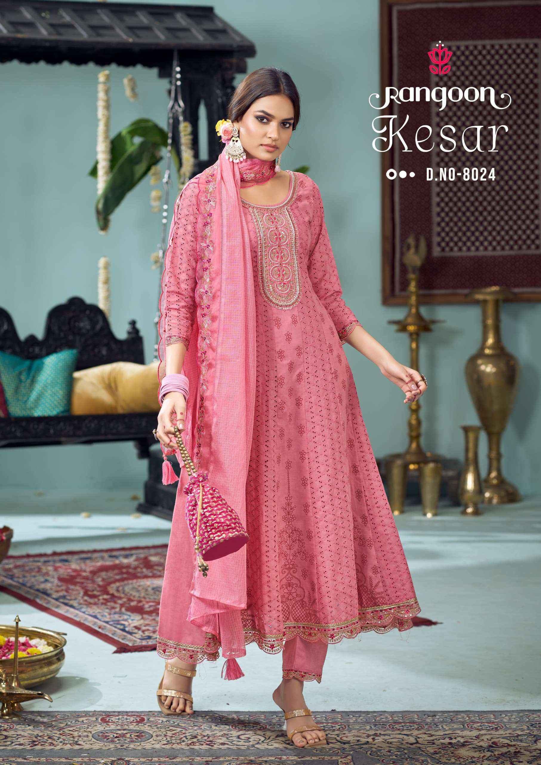 Rangoon Kesar Cotton Kurti Combo New Catalog Online Shopping ( 4 pcs Catalogue