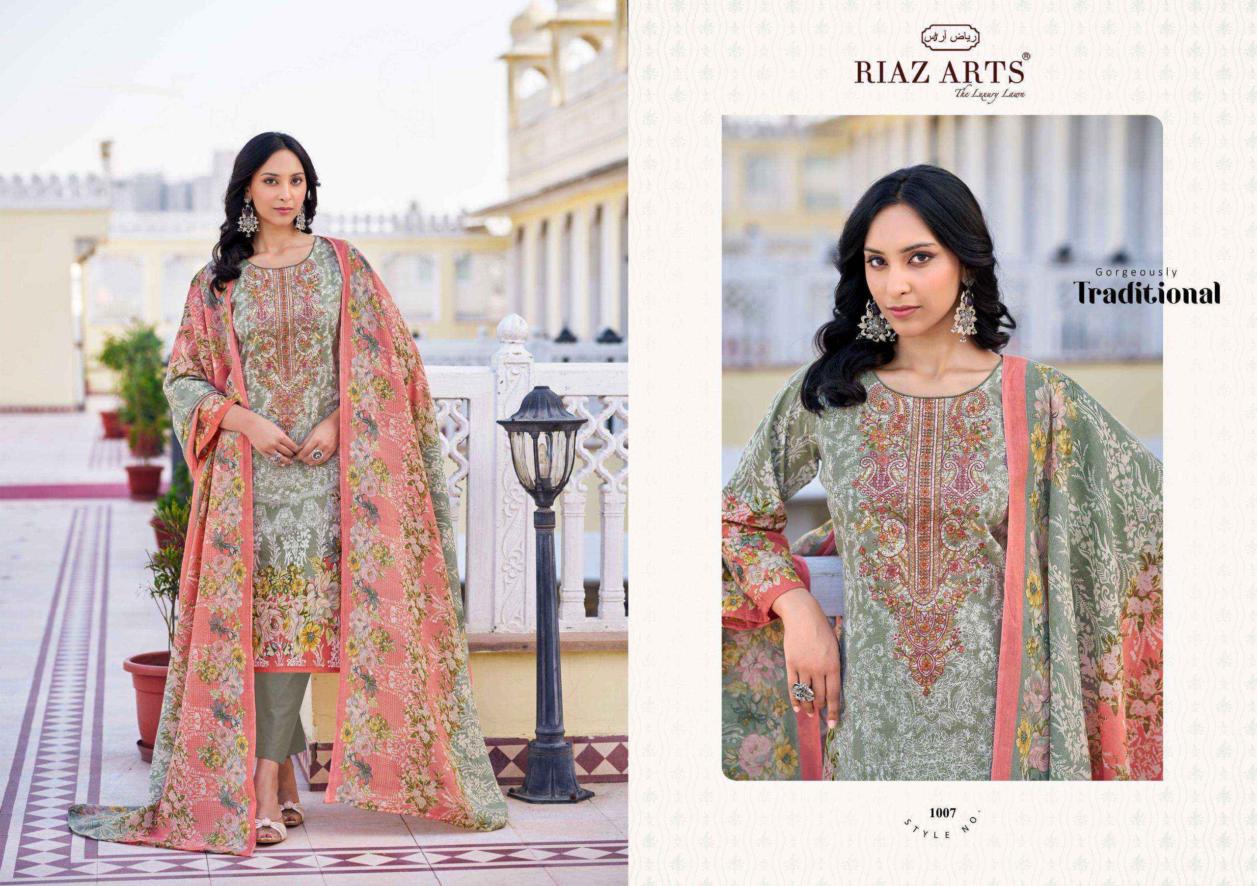 Riaz Arts Musafir Vol 26 Lawn Cotton Dress Material Wholesale Price ( 8 pcs Catalogue